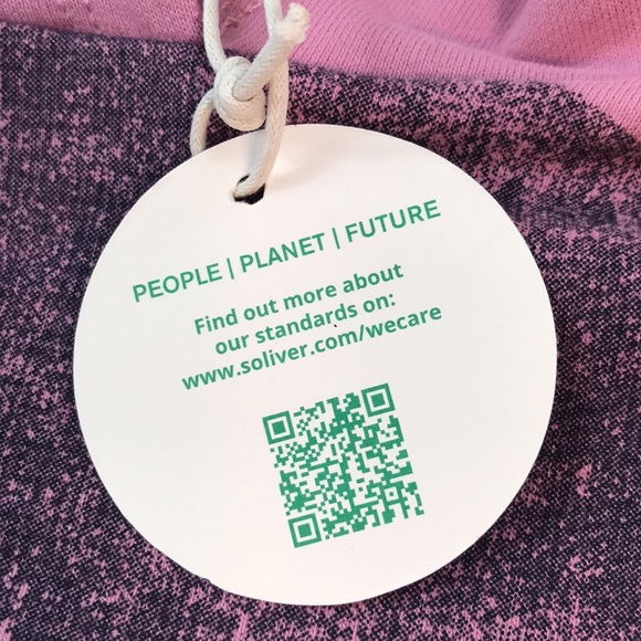 Little Girls Pink Hoodie. Oliver We care supporting sustainable Cotton Size: 2 - Picture 12 of 12